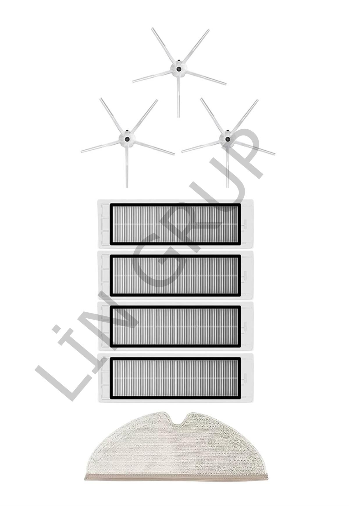 Roborock S5 Max Robot Süpürge Uyumlu 8'li Yedek Parça Seti