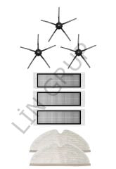 Roborock S5 Max Robot Süpürge Uyumlu 8'li Yedek Parça Seti