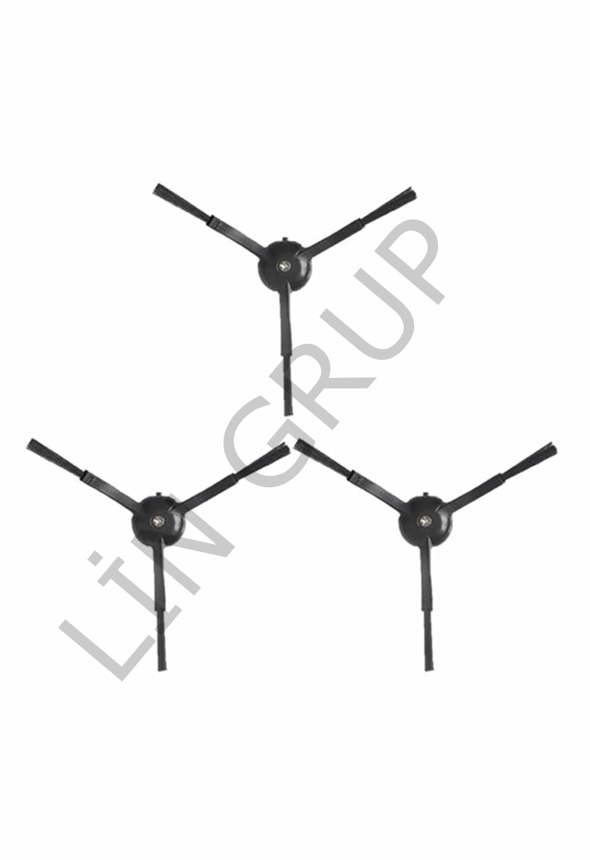 Xiaomi Vacuum Mop 2 Pro (MJST1SHW) Robot Süpürge Uyumlu 3'lü Yan Fırça - Siyah