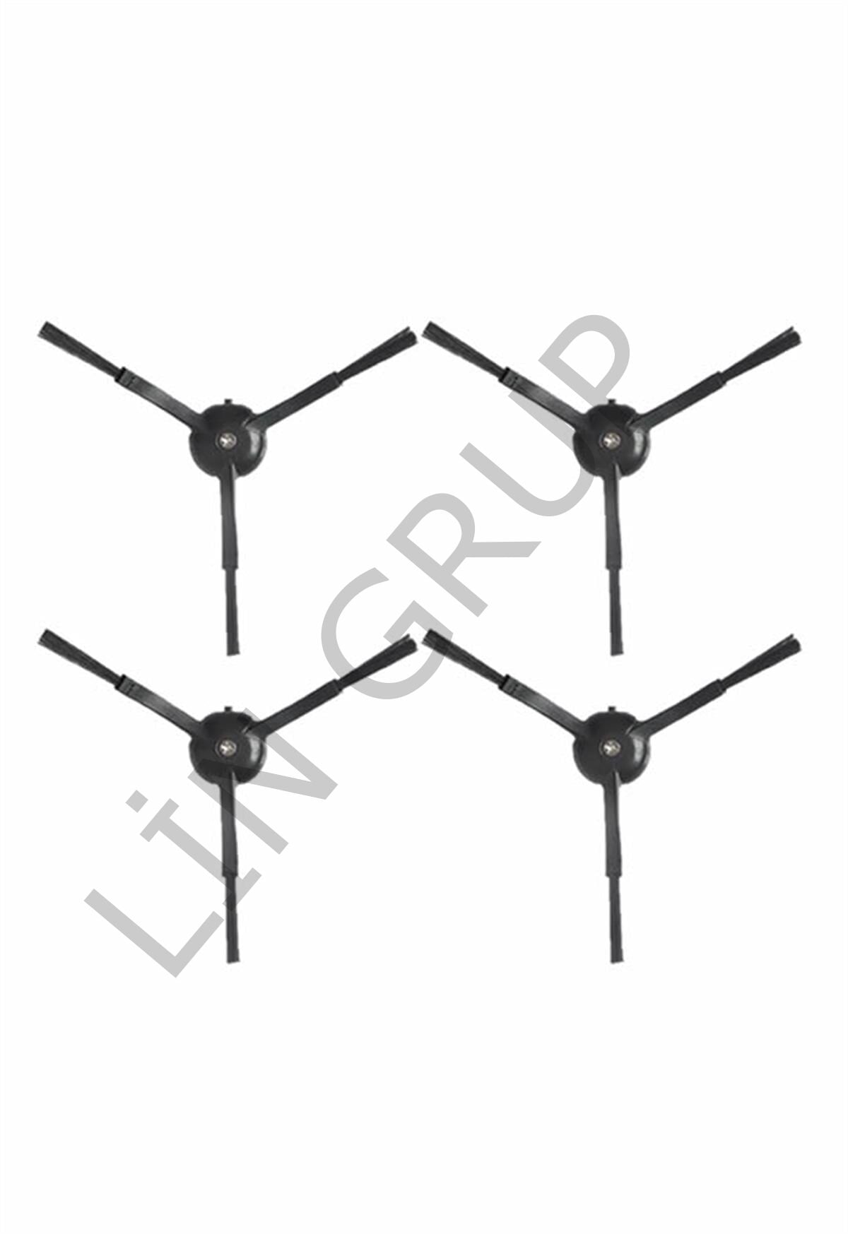 Xiaomi Vacuum Mop 2 Pro (MJST1SHW) Robot Süpürge Uyumlu 4'lü Yan Fırça - Siyah