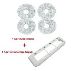 Xiaomi S10+ Plus X10+ Plus Uyumlu Alt Fırça Kapağı ve Mop Paspas Seti