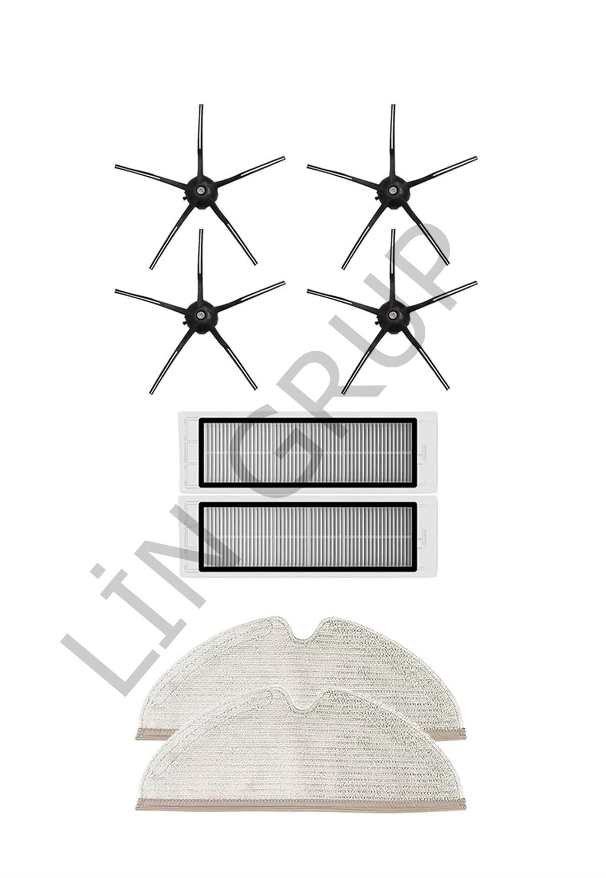 Roborock S5 Max Robot Süpürge Uyumlu 8'li Yedek Parça Seti