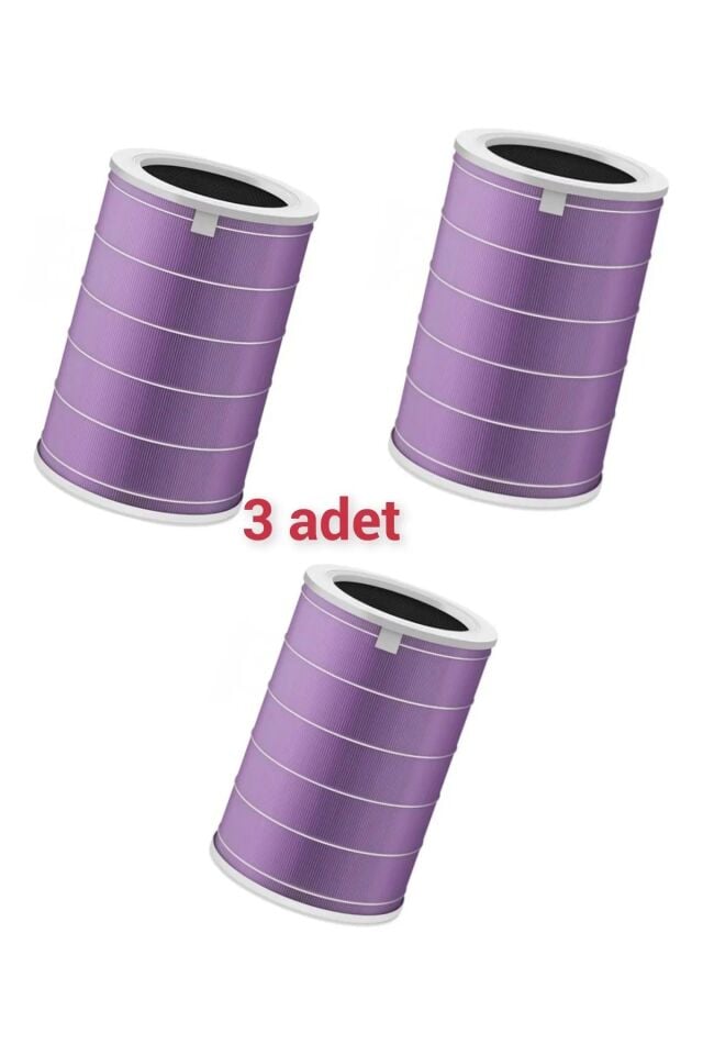Xiaomi Air purifier hava temizleyici 1, 2, 3 uyumlu filtre 3 adet