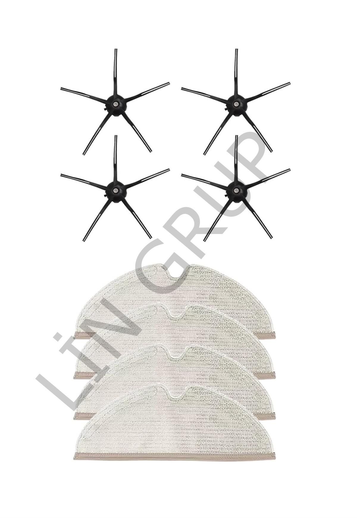 Roborock S5 Max Robot Süpürge Uyumlu 8'li Yedek Parça Seti