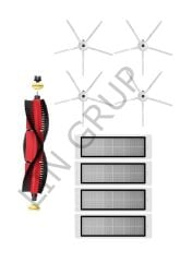 Roborock S5 Max Robot Süpürge Uyumlu 9'lu Yedek Parça Seti