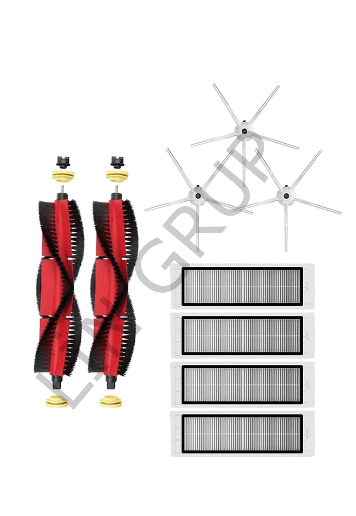 Roborock S5 Max Robot Süpürge Uyumlu 9'lu Yedek Parça Seti