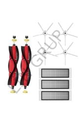 Roborock S5 Max Robot Süpürge Uyumlu 9'lu Yedek Parça Seti