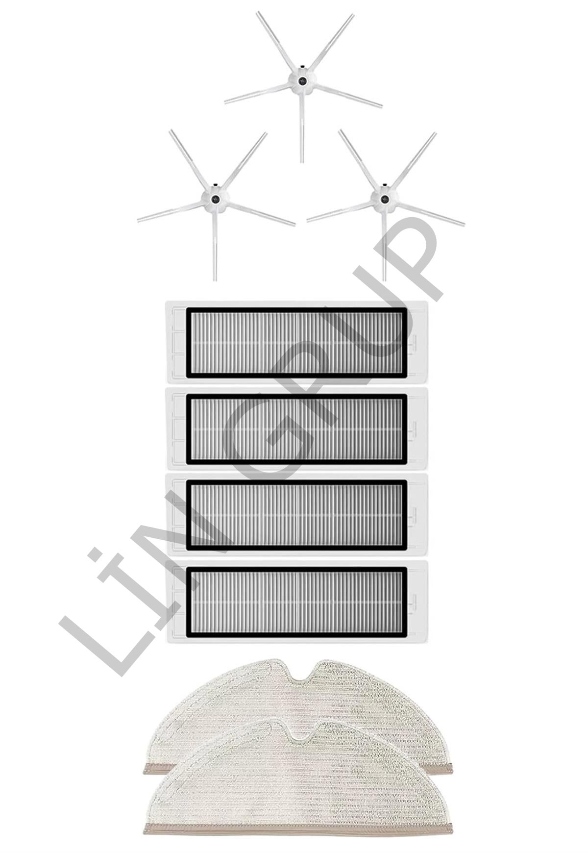 Roborock S5 Max Robot Süpürge Uyumlu 9'lu Yedek Parça Seti