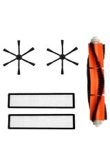 Dreame Vacuum Mop D9/d9 Max Uyumlu 6 Kollu Siyah Yan Fırçalı Set-5 Parça
