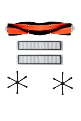 Dreame Vacuum Mop D9 Uyumlu 5 Li-6 Kollu Siyah Yan Fırçalı Set