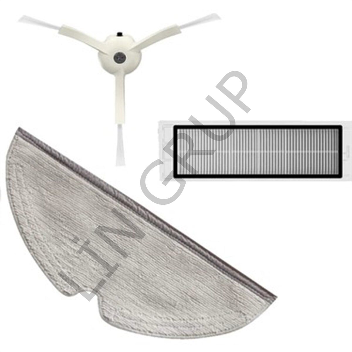 Roborock S50/S55 Robot Süpürge Uyumlu 3'lü Yedek Parça Seti