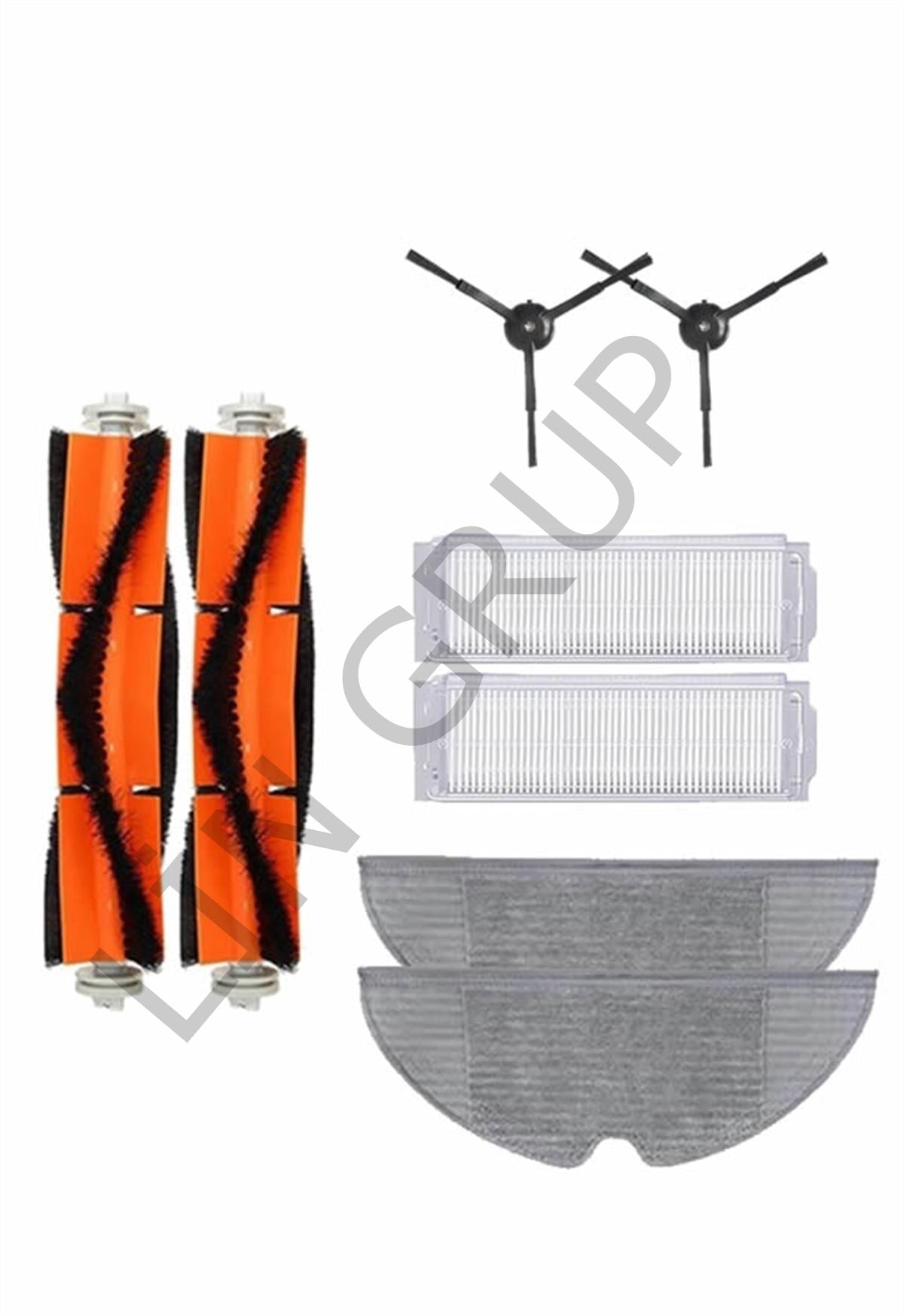 Xiaomi Vacuum Mop 2 Pro (MJST1SHW) Robot Süpürge Uyumlu 8'li Yedek Parça Seti