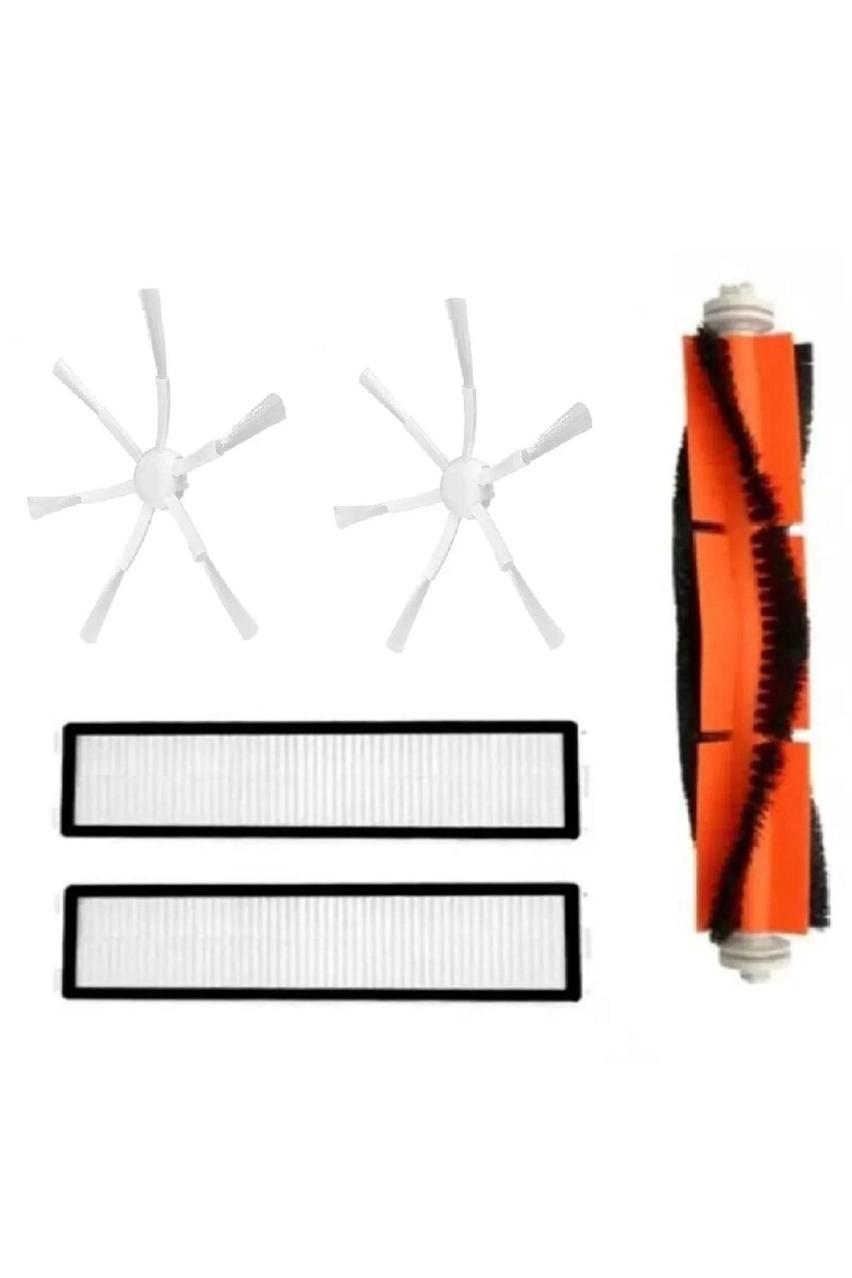 Dreame D9 Uyumlu 6 Kollu Yeni Nesil Yan Fırçalı 5 Parça Set