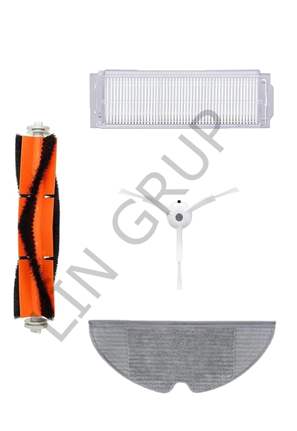 Xiaomi Vacuum Mop 2 Pro (MJST1SHW) Robot Süpürge Uyumlu 4'lü Yedek Parça Seti