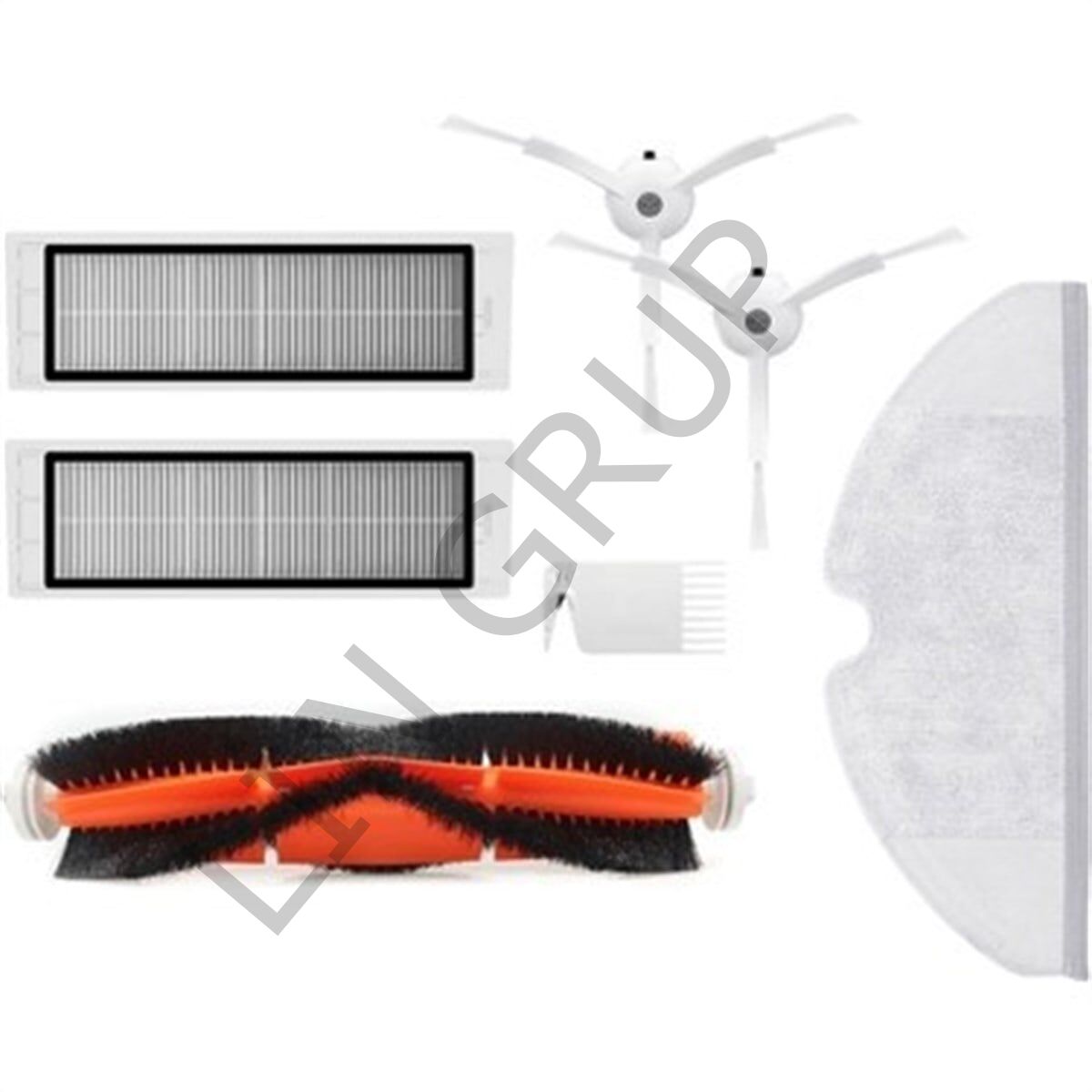 Roborock S50/S55 Robot Süpürge Uyumlu 7'li Yedek Parça Seti