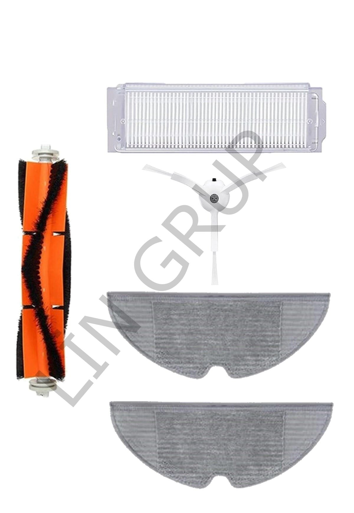 Xiaomi Vacuum Mop 2 Pro (MJST1SHW) Robot Süpürge Uyumlu 5'li Yedek Parça Seti