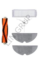 Xiaomi Vacuum Mop 2 Pro (MJST1SHW) Robot Süpürge Uyumlu 5'li Yedek Parça Seti