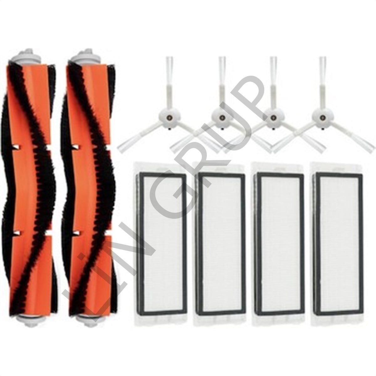 Roborock S50/S55 Robot Süpürge Uyumlu 10'lu Yedek Parça Seti