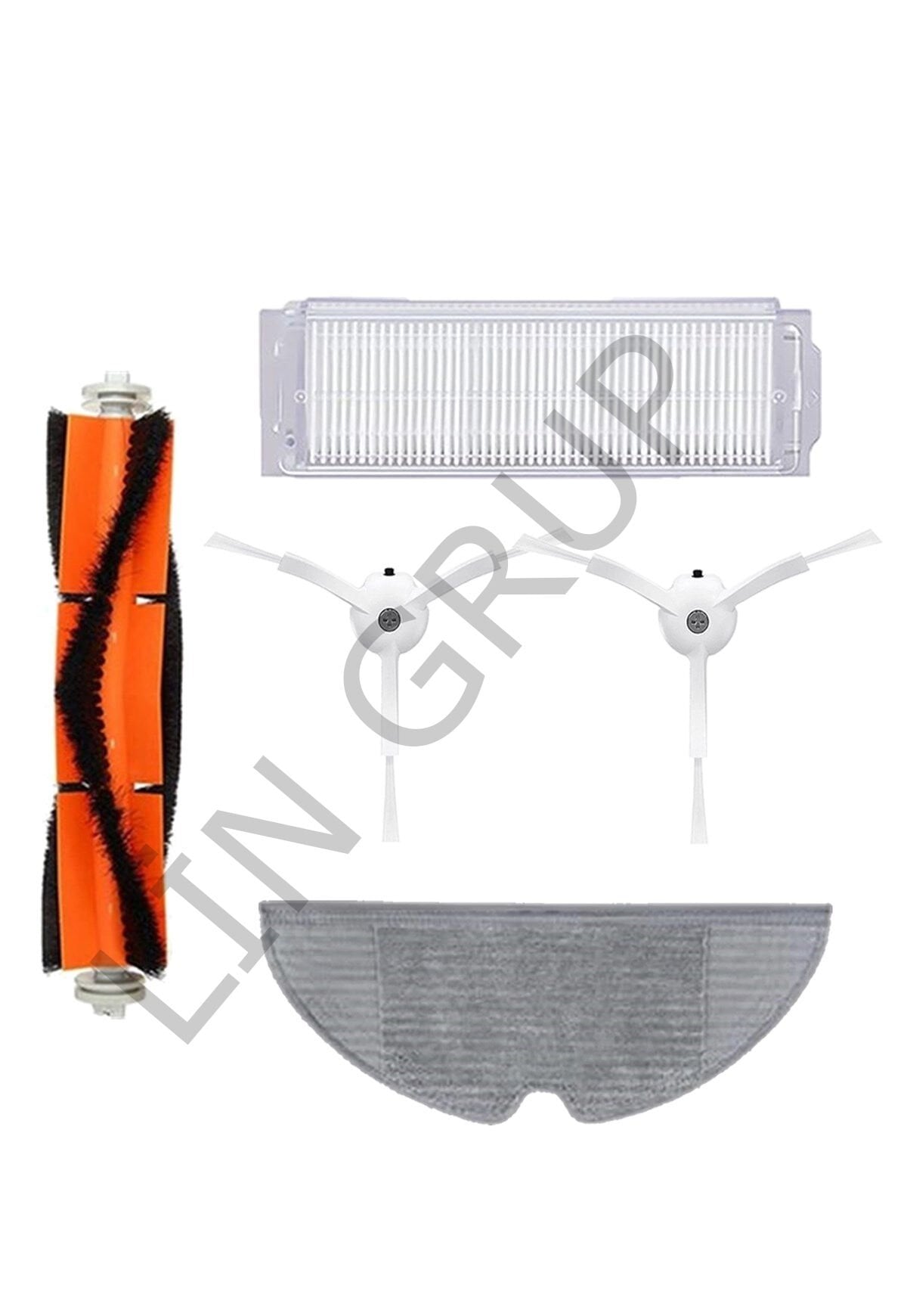 Xiaomi Vacuum Mop 2 Pro (MJST1SHW) Robot Süpürge Uyumlu 5'li Yedek Parça Seti