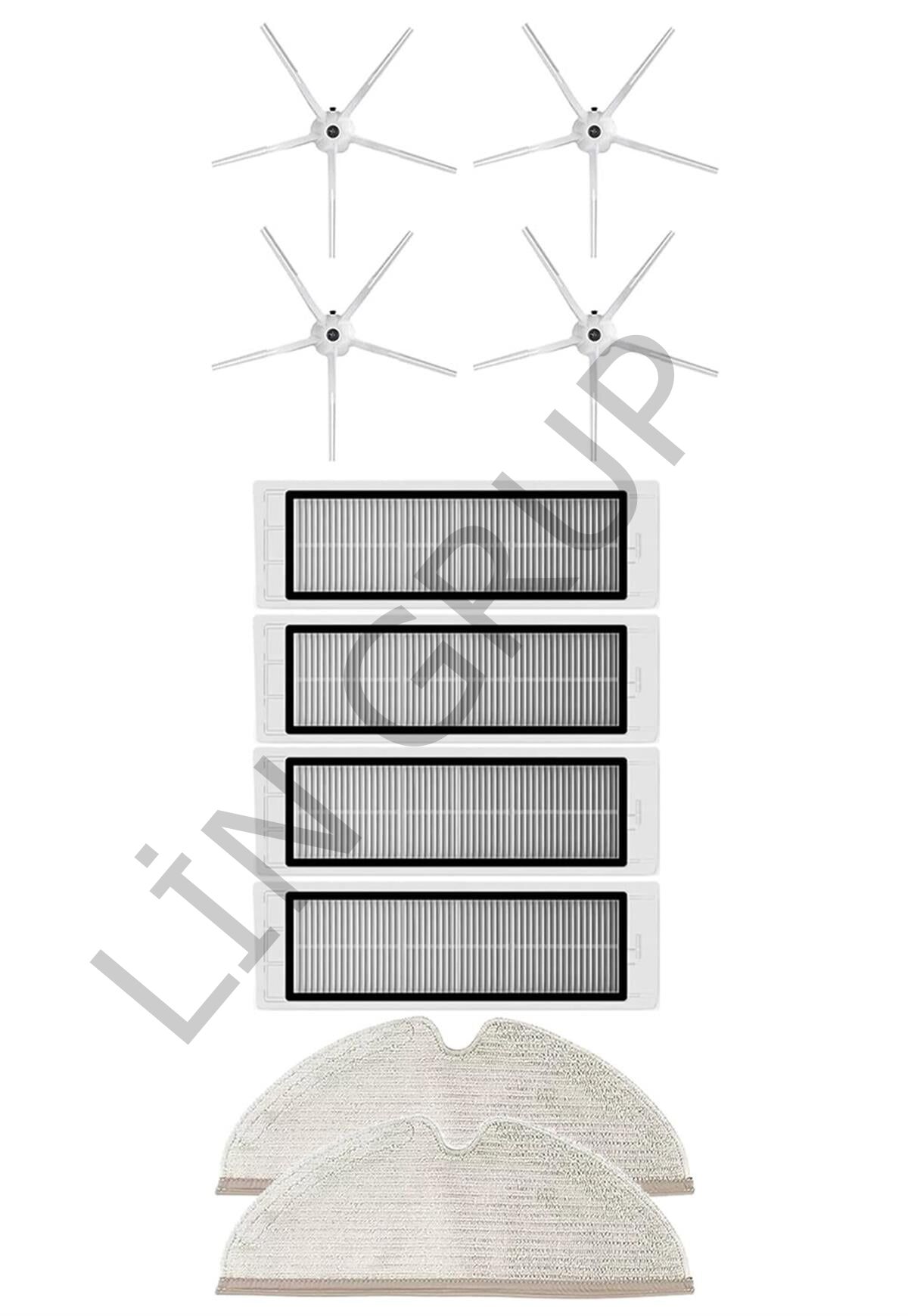 Roborock S5 Max Robot Süpürge Uyumlu 10'lu Yedek Parça Seti