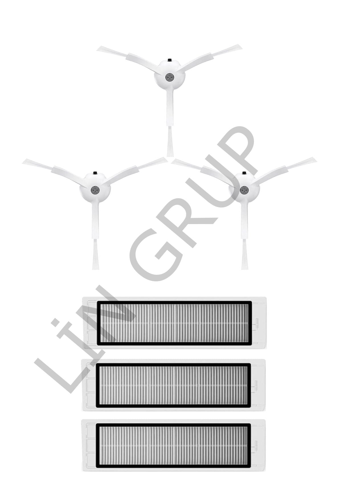 Xiaomi Vacuum Cleaner (Global) (SDJQR02RR) Robot Süpürge Uyumlu  6'lı Yedek Parça Seti