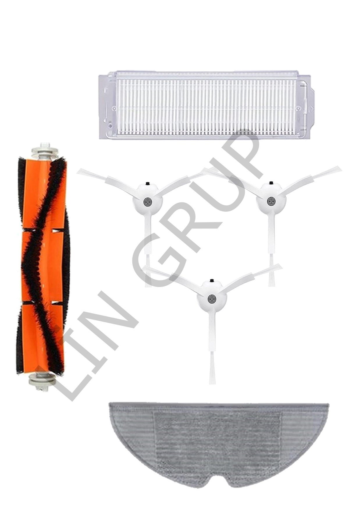 Xiaomi Vacuum Mop 2 Pro (MJST1SHW) Robot Süpürge Uyumlu 6'lı Yedek Parça Seti