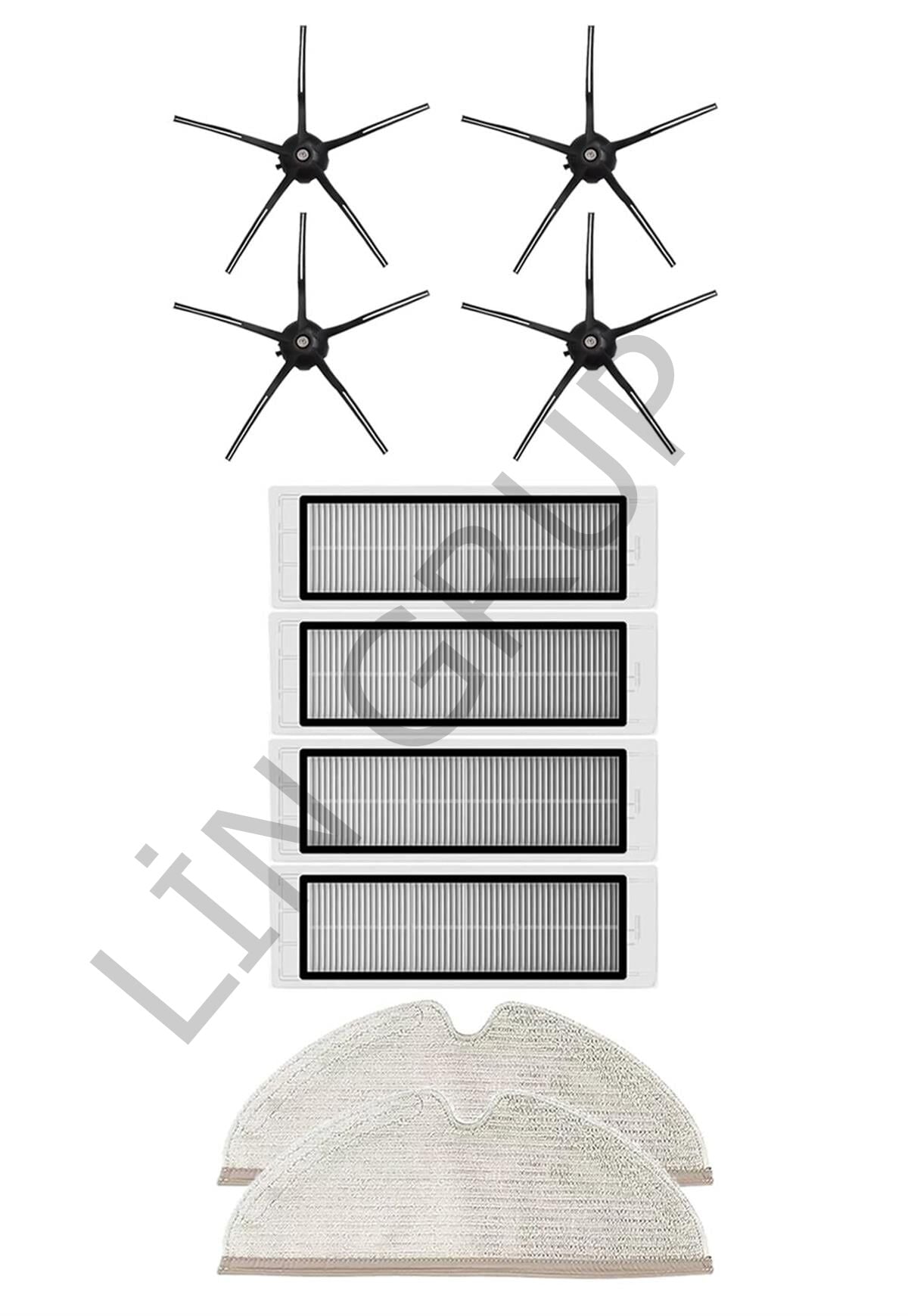 Roborock S5 Max Robot Süpürge Uyumlu 10'lu Yedek Parça Seti
