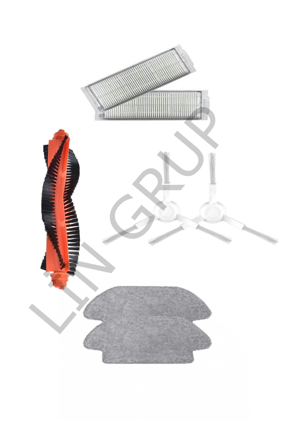 Xiaomi Vacuum Mop 3C (B106CN) Robot Süpürge Uyumlu 7'li Yedek Parça Seti