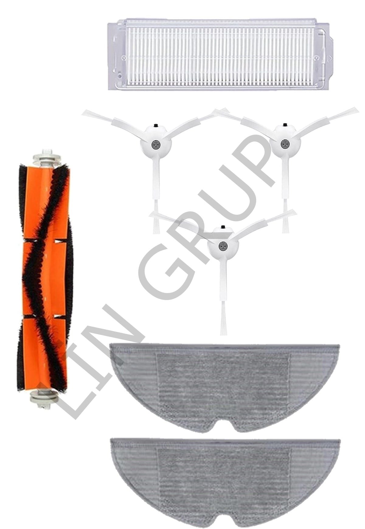 Xiaomi Vacuum Mop 2 Pro (MJST1SHW) Robot Süpürge Uyumlu 7'li Yedek Parça Seti