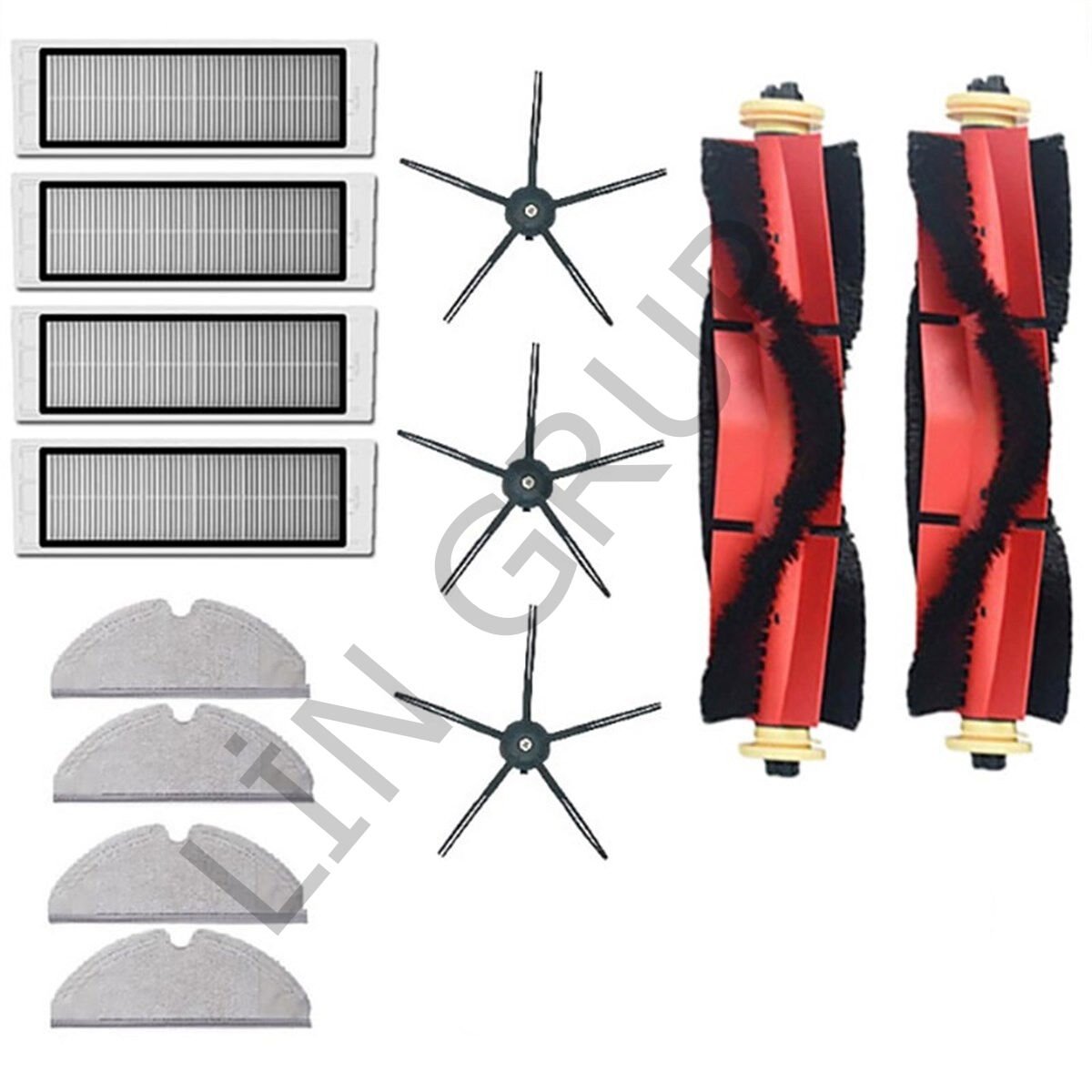 Roborock S5 Max Robot Süpürge Uyumlu 13'lü Yedek Parça Seti