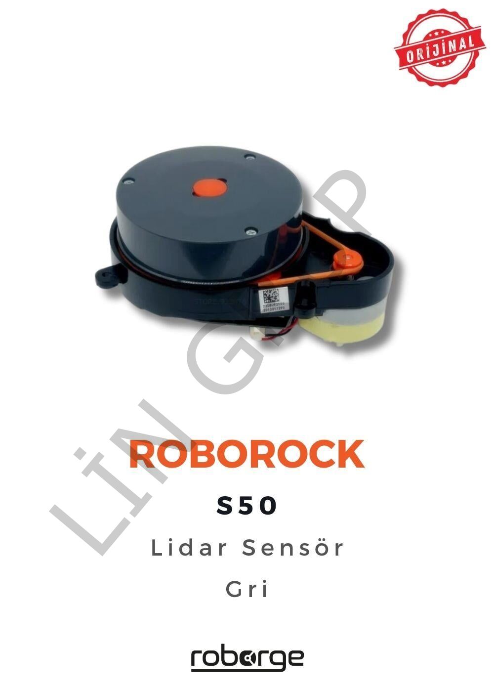 Roborock S50 Robot Süpürge Uyumlu Lidar Sensör - Gri - Orijinal Ürün