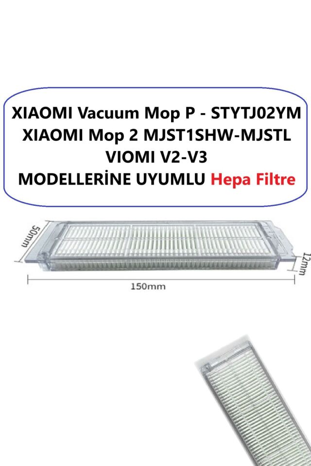XIAOMI Mop 2 Pro Model MJST1SHW - MJSTL uyumlu Yedek Filtre Fırça seti