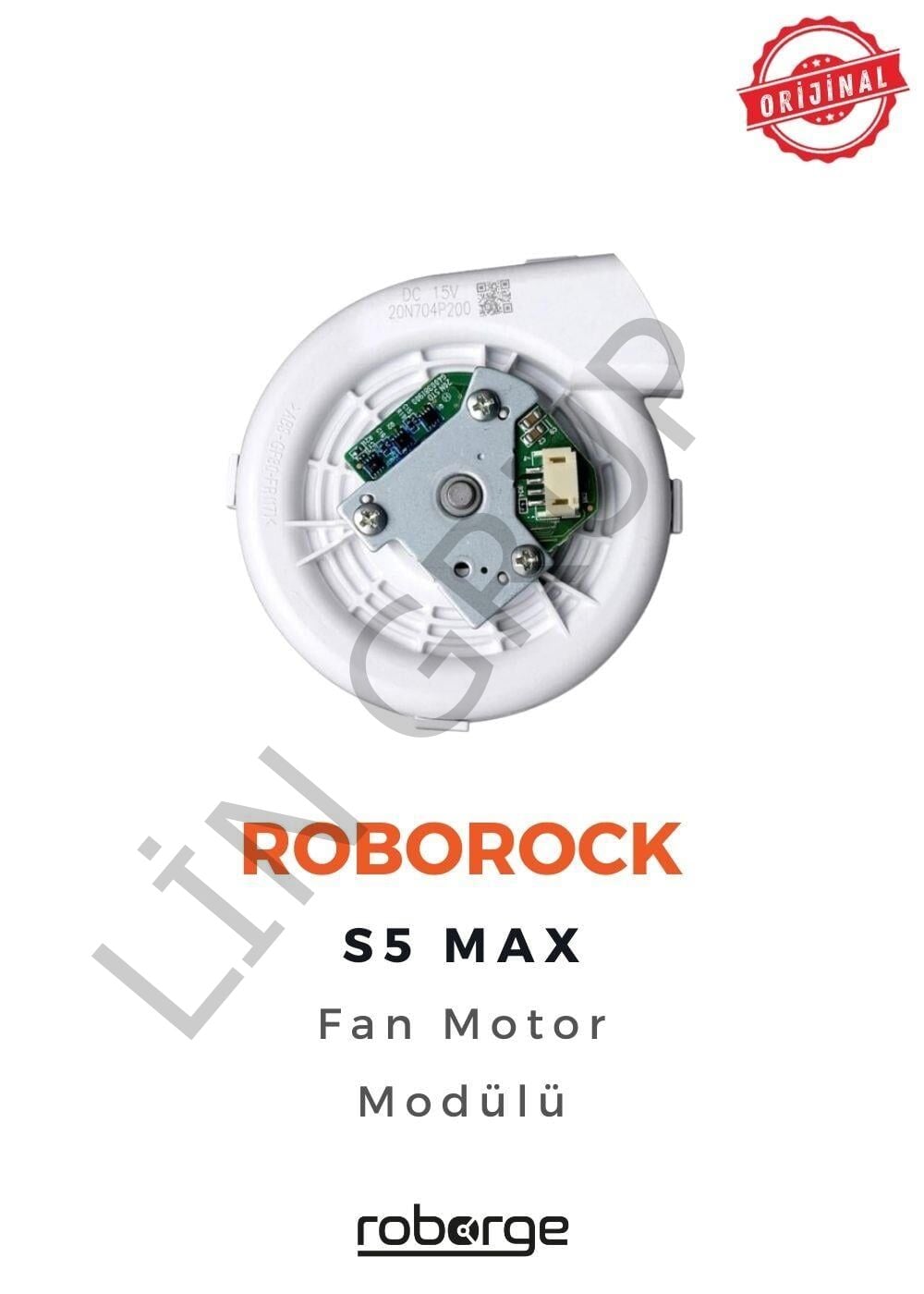 Roborock S5 Max Robot Süpürge Uyumlu Fan Motor Modülü - Orijinal Ürün