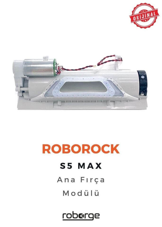 Roborock S5 Max Robot Süpürge Uyumlu Ana Fırça Modülü - Orijinal Ürün - Siyah