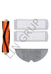 Xiaomi Vacuum Mop 2 Pro (MJST1SHW) Robot Süpürge Uyumlu 4'lü Yedek Parça Seti