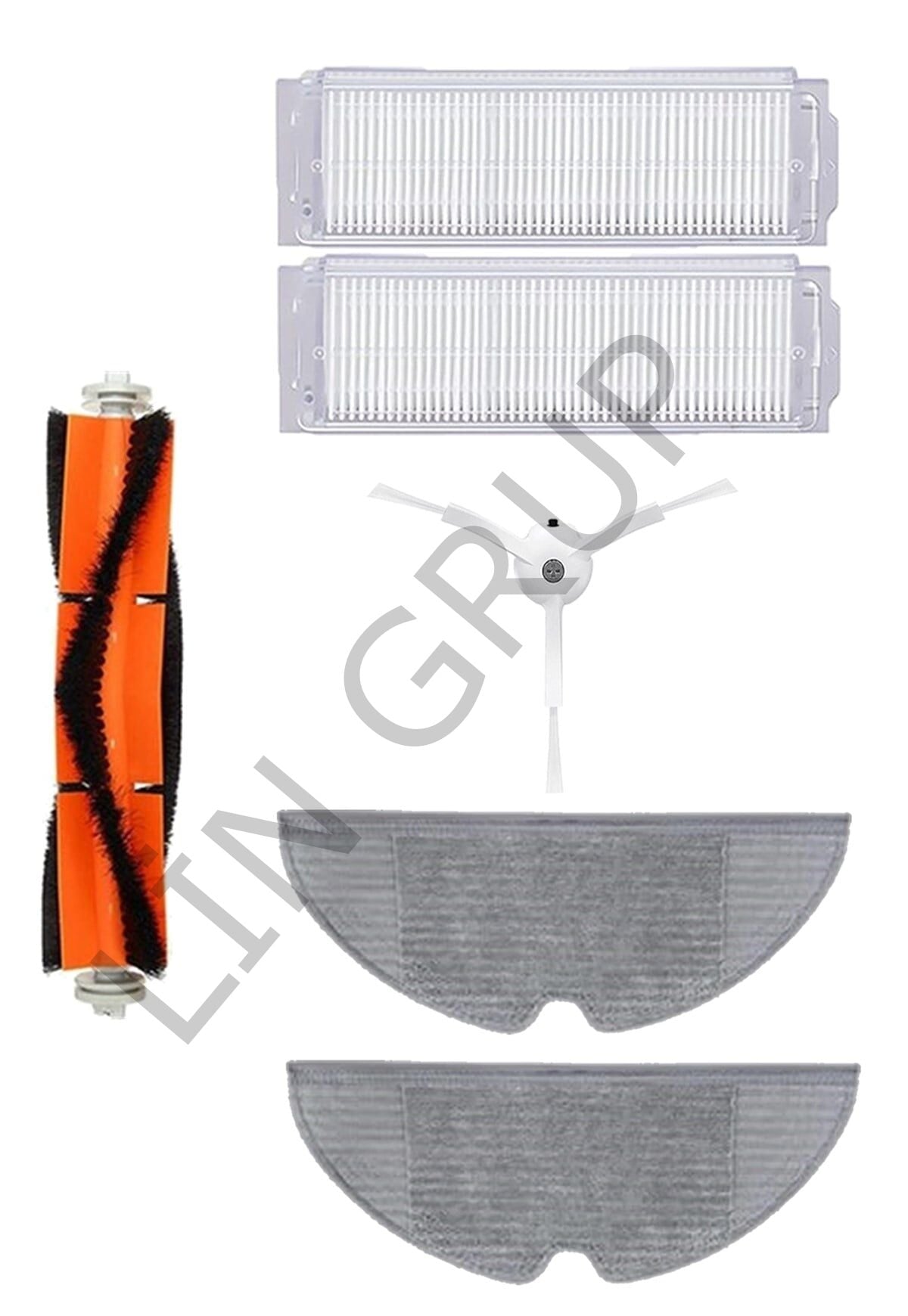 Xiaomi Vacuum Mop 2 Pro (MJST1SHW) Robot Süpürge Uyumlu 6'lı Yedek Parça Seti