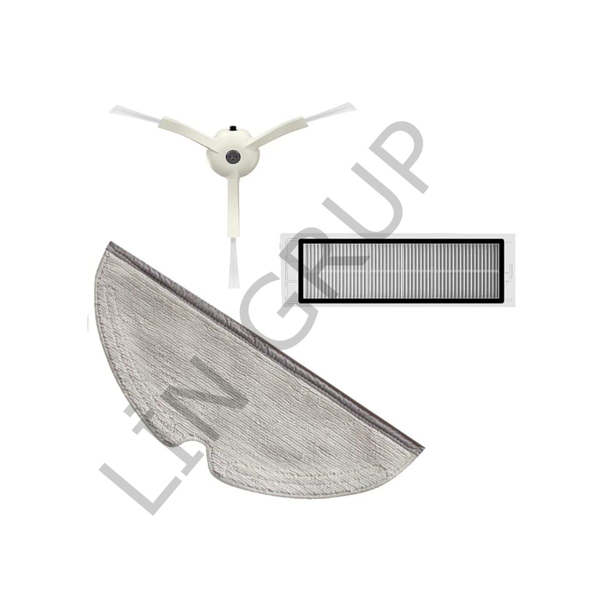 Roborock E20 Robot Süpürge Uyumlu 3'lü Yedek Parça Seti