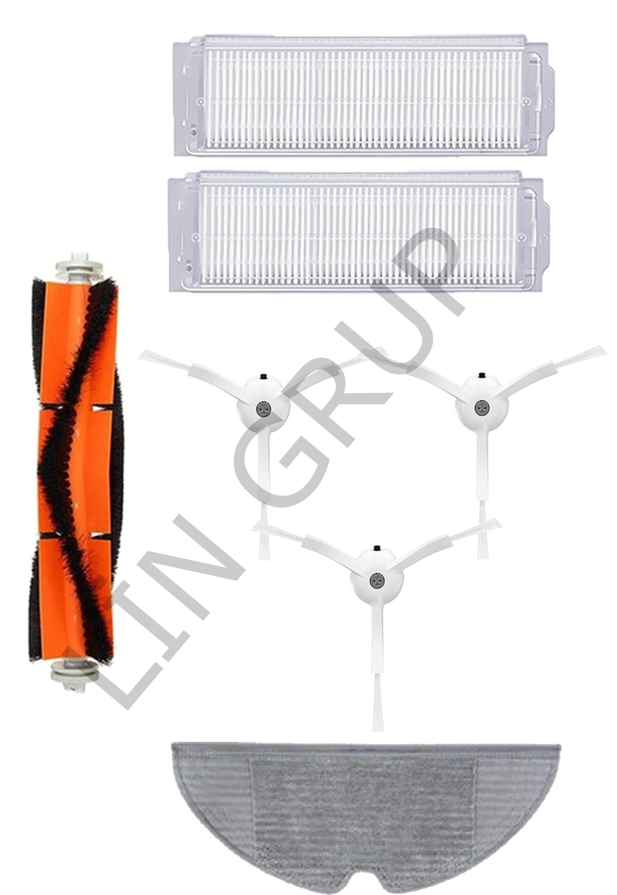 Xiaomi Vacuum Mop 2 Pro (MJST1SHW) Robot Süpürge Uyumlu 7'li Yedek Parça Seti