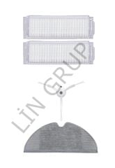 Xiaomi Vacuum Mop 2 Pro (MJST1SHW) Robot Süpürge Uyumlu 4'lü Yedek Parça Seti