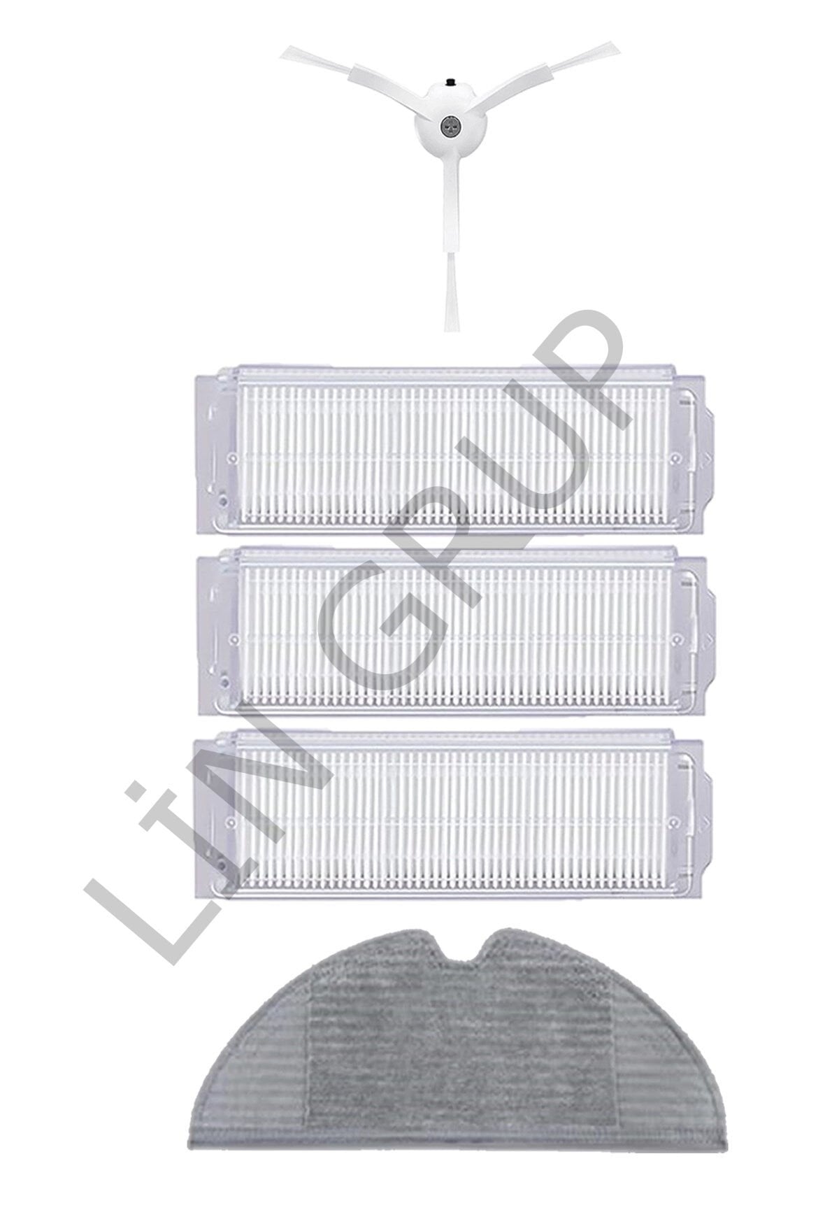 Xiaomi Vacuum Mop 2 Pro (MJST1SHW) Robot Süpürge Uyumlu 5'li Yedek Parça Seti