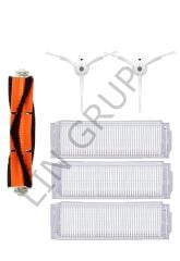 Xiaomi Vacuum Mop 2 Pro (MJST1SHW) Robot  Süpürge Uyumlu 6'lı Yedek Parça Seti
