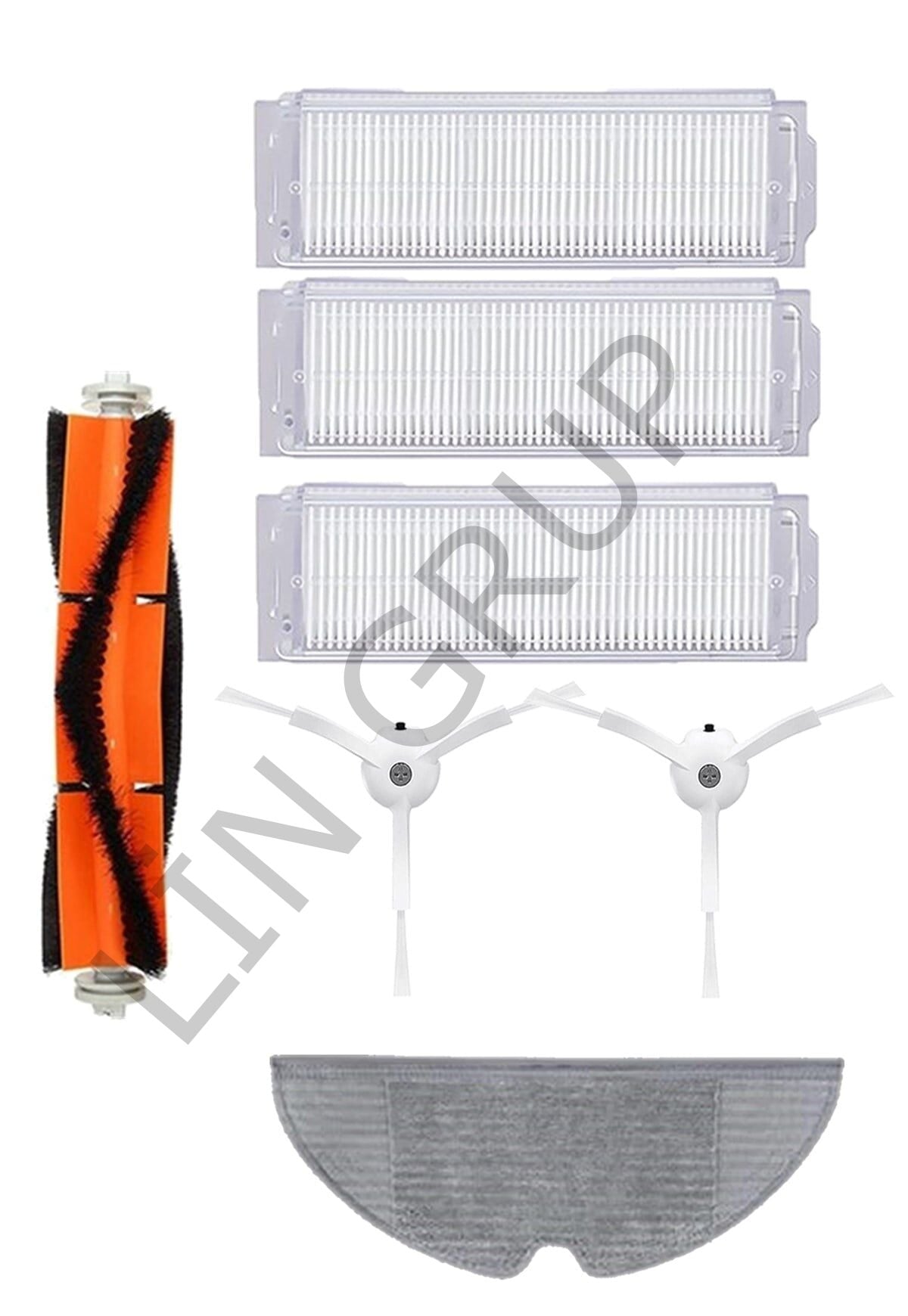 Xiaomi Vacuum Mop 2 Pro (MJST1SHW) Robot Süpürge Uyumlu 7'li Yedek Parça Seti