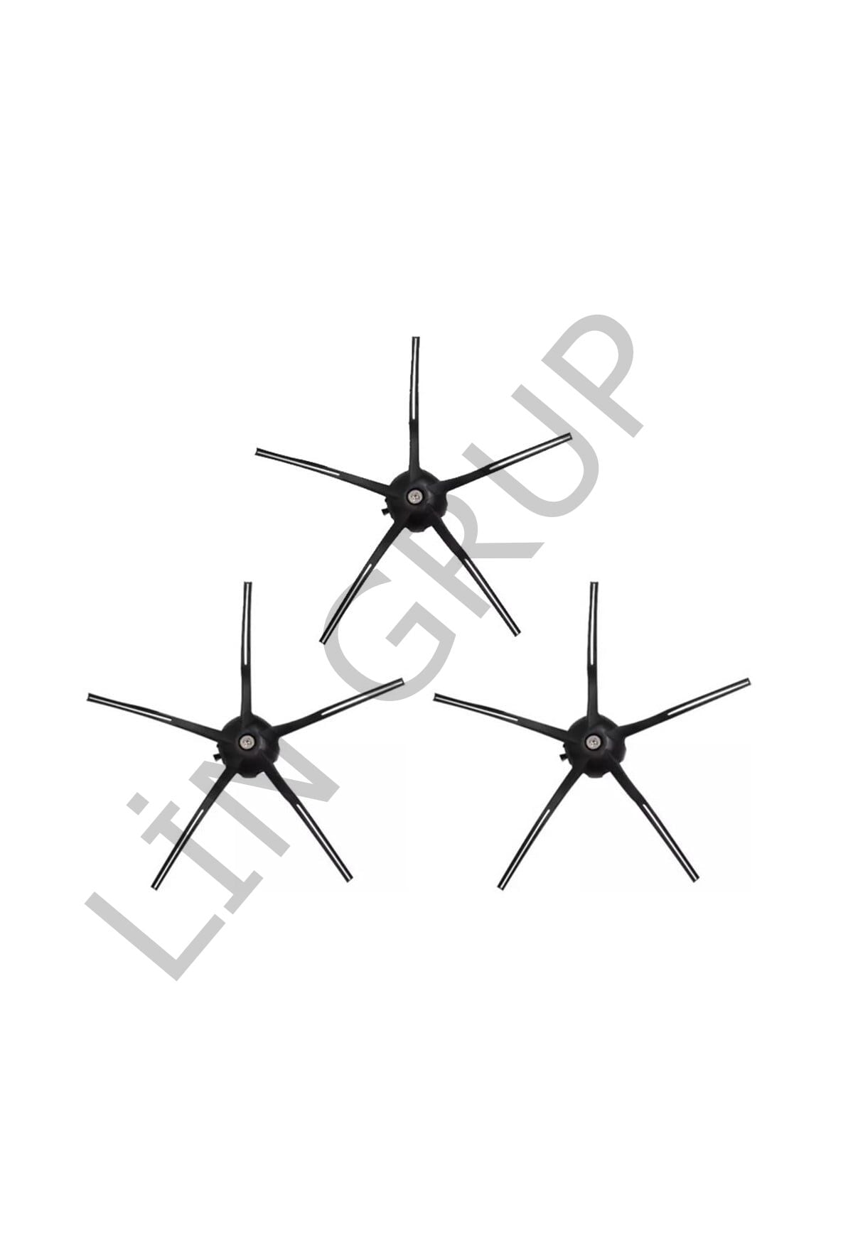 Roborock S6 Robot Süpürge Uyumlu 3'lü Yan Fırça - Yedek Parça Seti