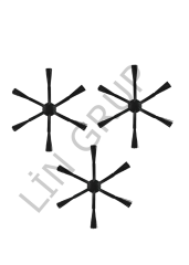 Xiaomi Vacuum Mop 2 (STYTJ03ZHM) Robot Süpürge Uyumlu 3'lü Yan Fırça