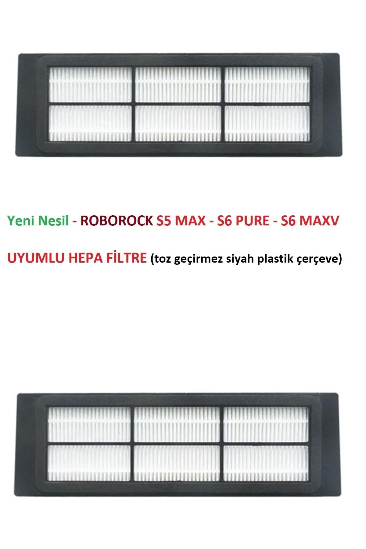 Mi Robot Vacuum Model: Sdjqr02rr Ultra Hepa Filtre 2 Adet - Uyumlu Yeni Nesil