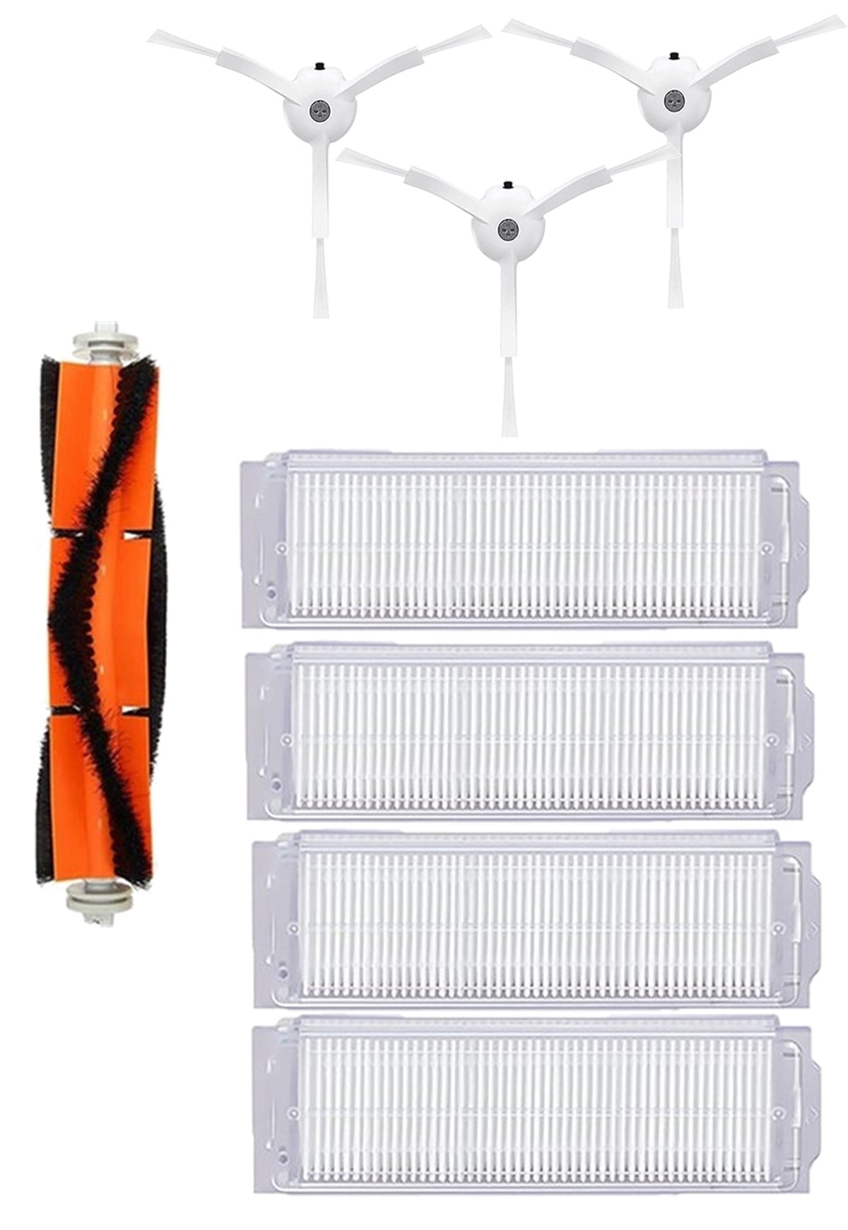 Xiaomi Vacuum Mop 2 Pro (MJST1SHW) Robot Süpürge Uyumlu 8'li Yedek Parça Seti