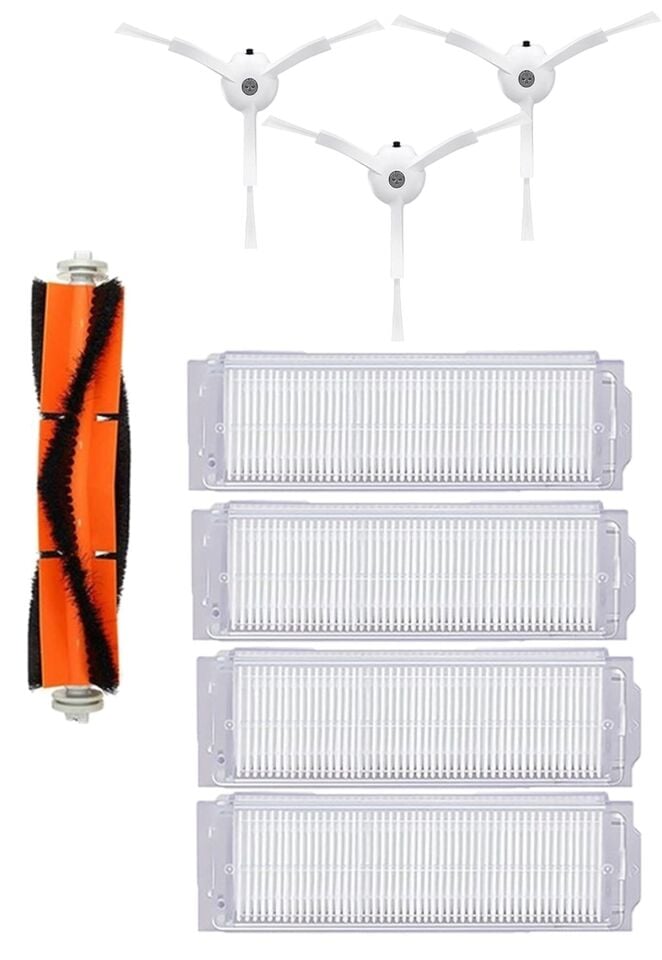 Xiaomi Vacuum Mop 2 Pro (MJST1SHW) Robot Süpürge Uyumlu 8'li Yedek Parça Seti