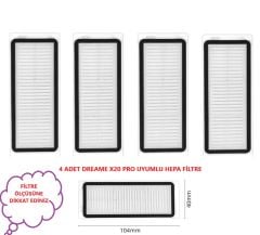 DREAME X20 PRO uyumlu Hepa Filtre 4 ADET