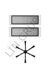 Xiaomi Vacuum Mop 2 (STYTJ03ZHM) Robot Süpürge Uyumlu  3'lü Yedek Parça Seti