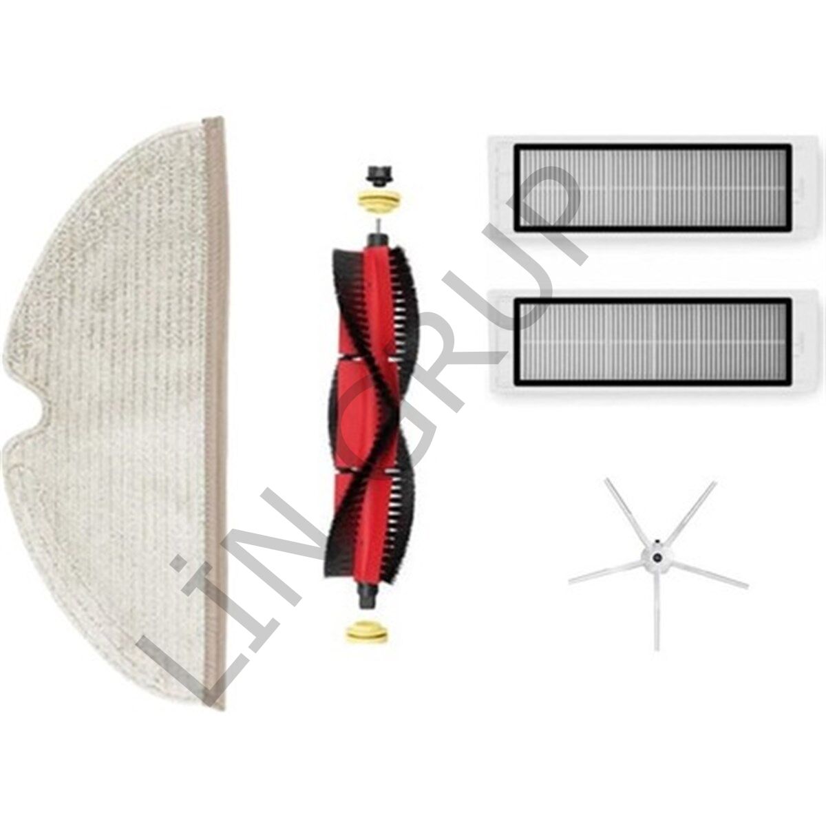 Roborock S6 Robot Süpürge Uyumlu 5'li Yedek Parça Seti